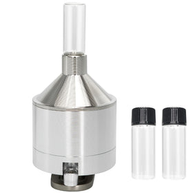 MGOJIJINN pepper grinder in silver with durable aluminum body for lasting use