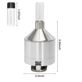 MGOJIJINN grinder side view showing compact 2.2 inch diameter for easy grip