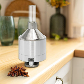 MGOJIJINN product setup showing 1 grinder and 3 glass bottles ready for use