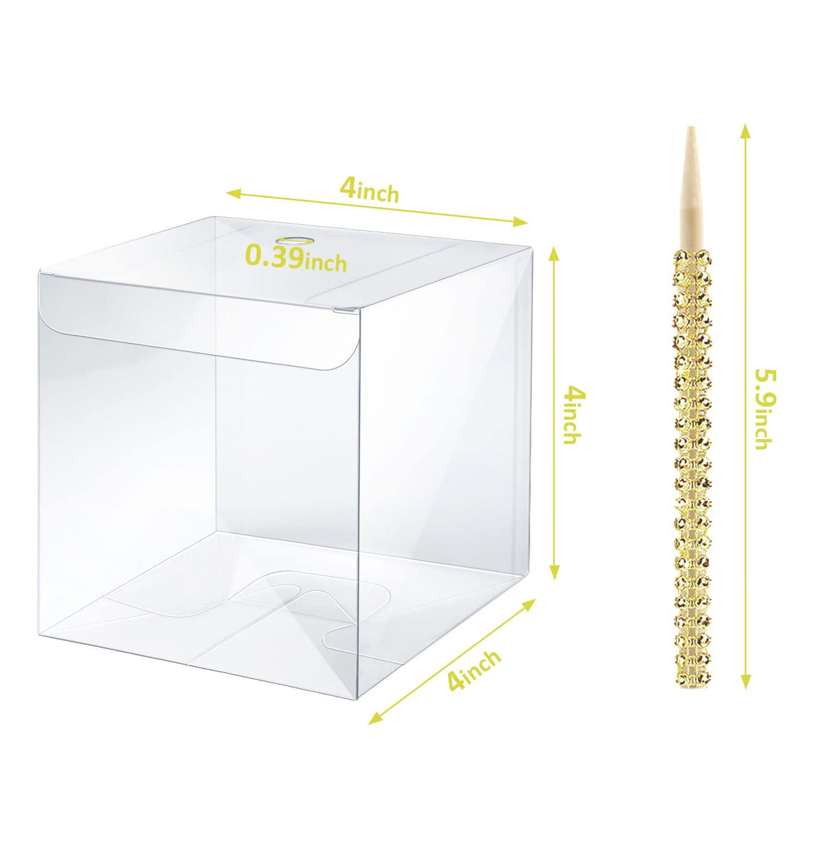 MGWOTH rhinestone bamboo skewers add sparkle to desserts