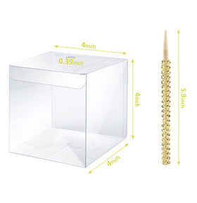 MGWOTH rhinestone bamboo skewers add sparkle to desserts