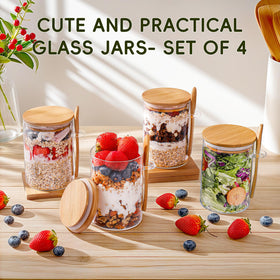 MHDCLY airtight lid on glass jar preserves freshness and flavor.