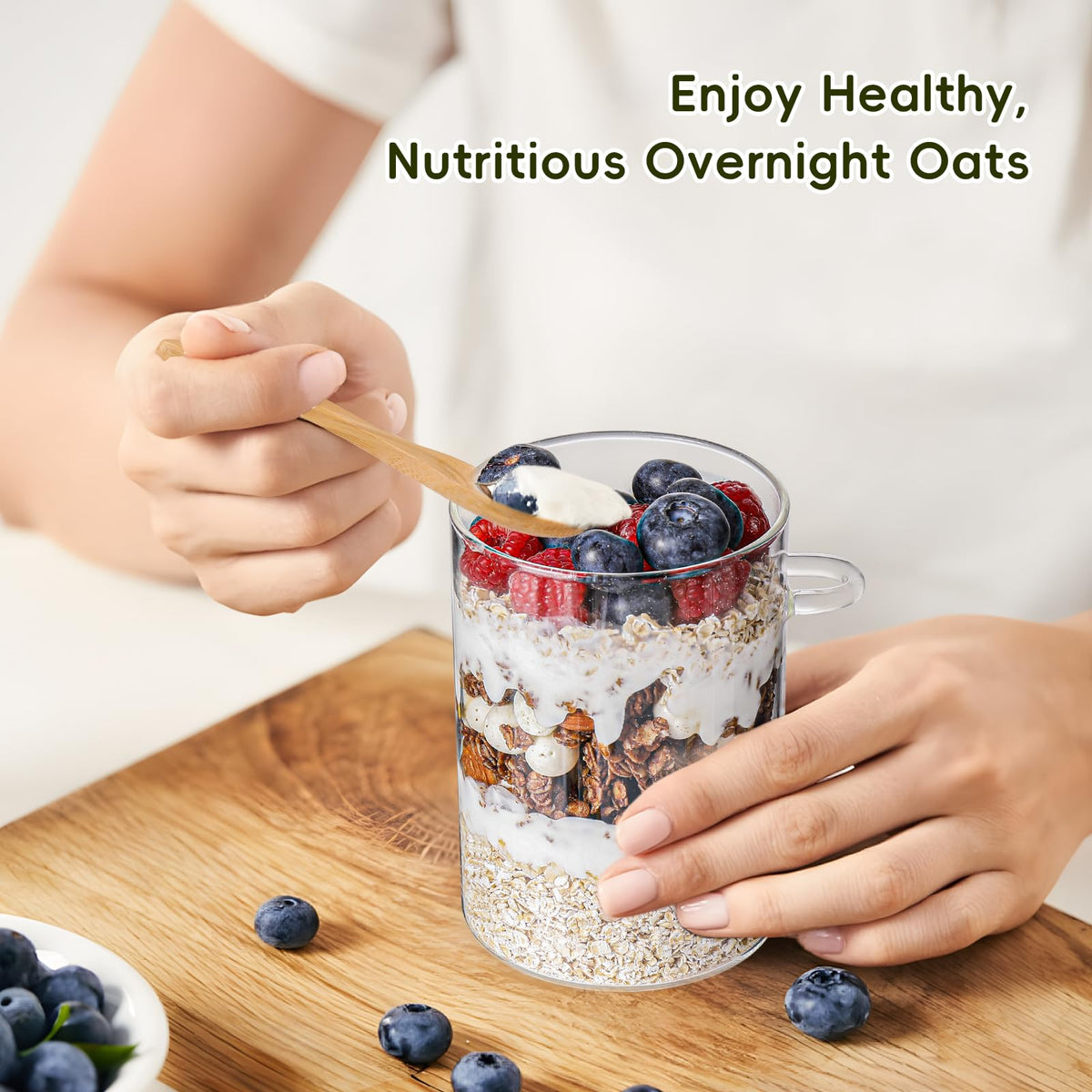 MHDCLY pudding jar with airtight lid stores desserts neatly.