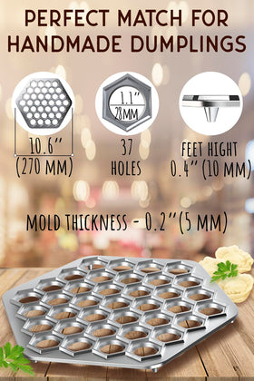 MHH 10-6-inch diameter mold ensures uniform dumplings every time
