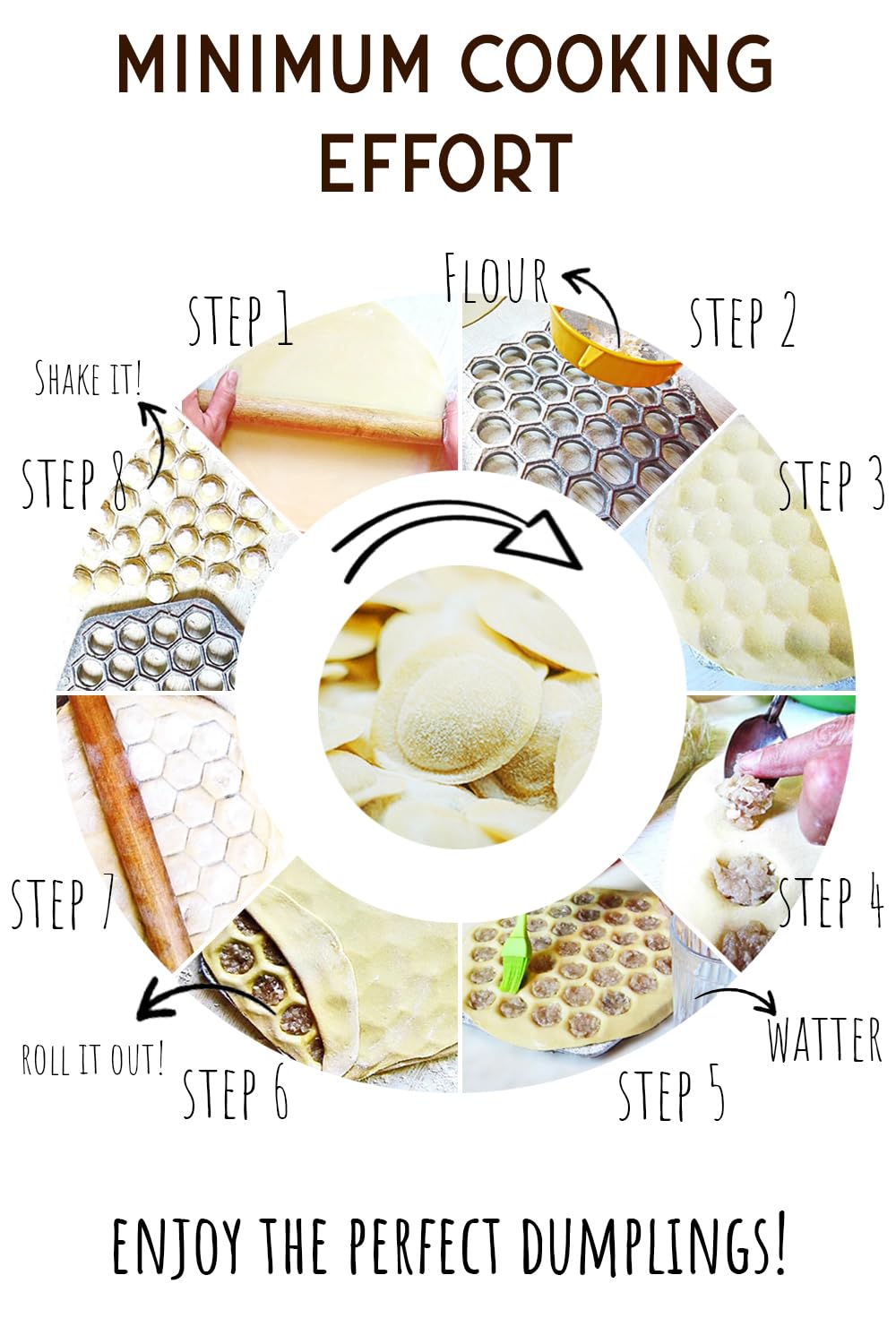 MHH 37-piece dumplings capacity supports batch cooking for family meals