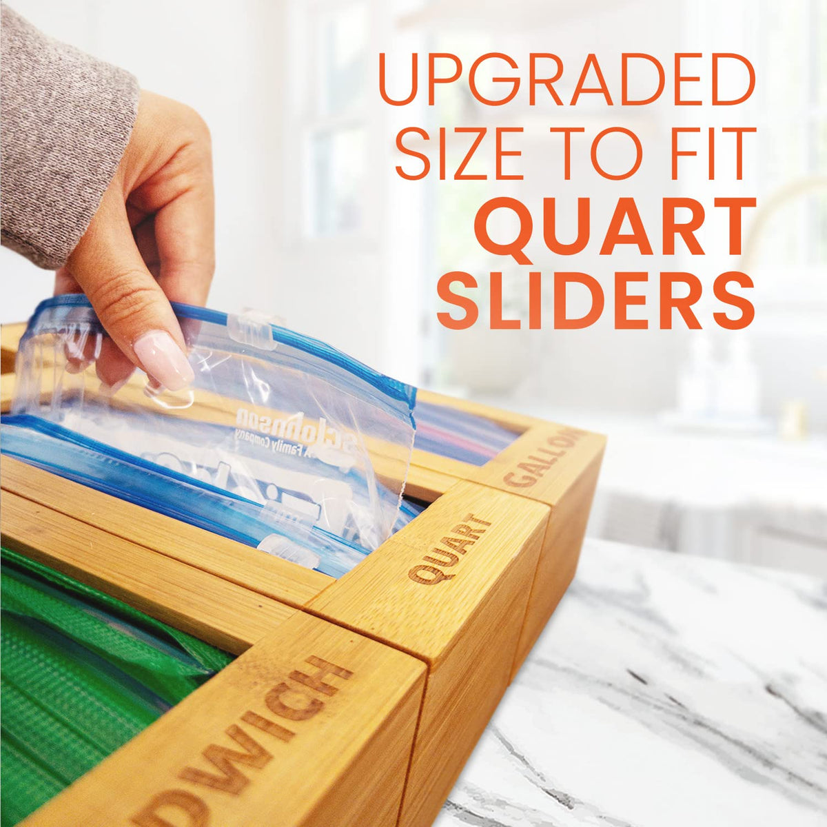 mHomeBilt ready-to-use bag organizer ships fully assembled for mess-free setup.