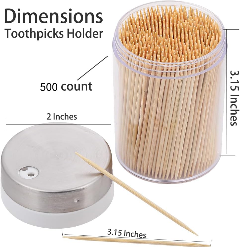 MHREN reusable dispensers keep toothpicks ready at home or bar