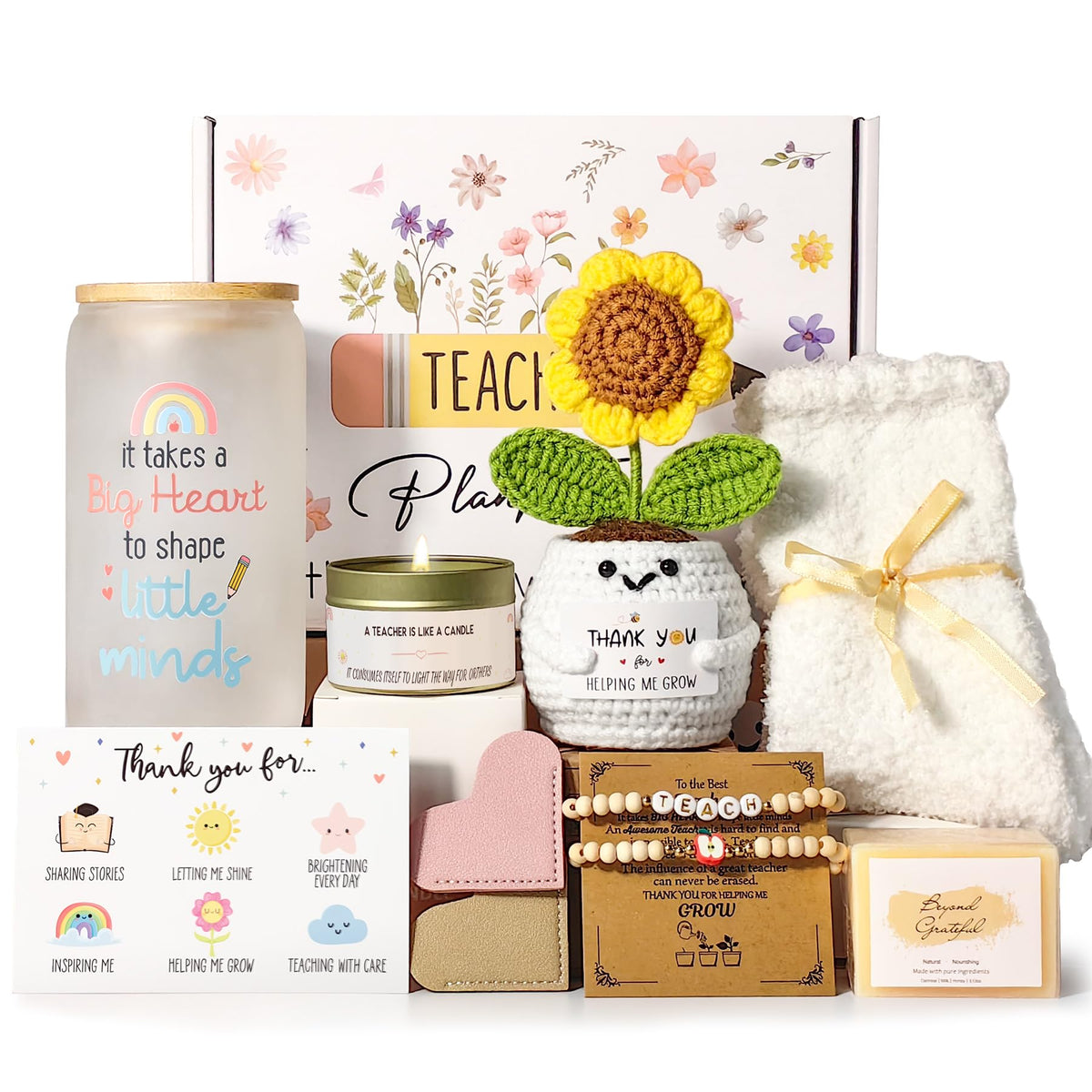 MHSMHL 16oz glass cup gift set for daily coffee at school.