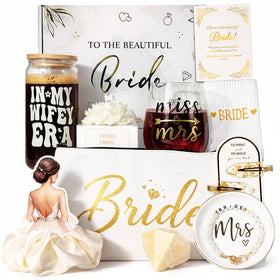 MHSMHL Miss to Mrs wine glass for elegant toasts and celebrations