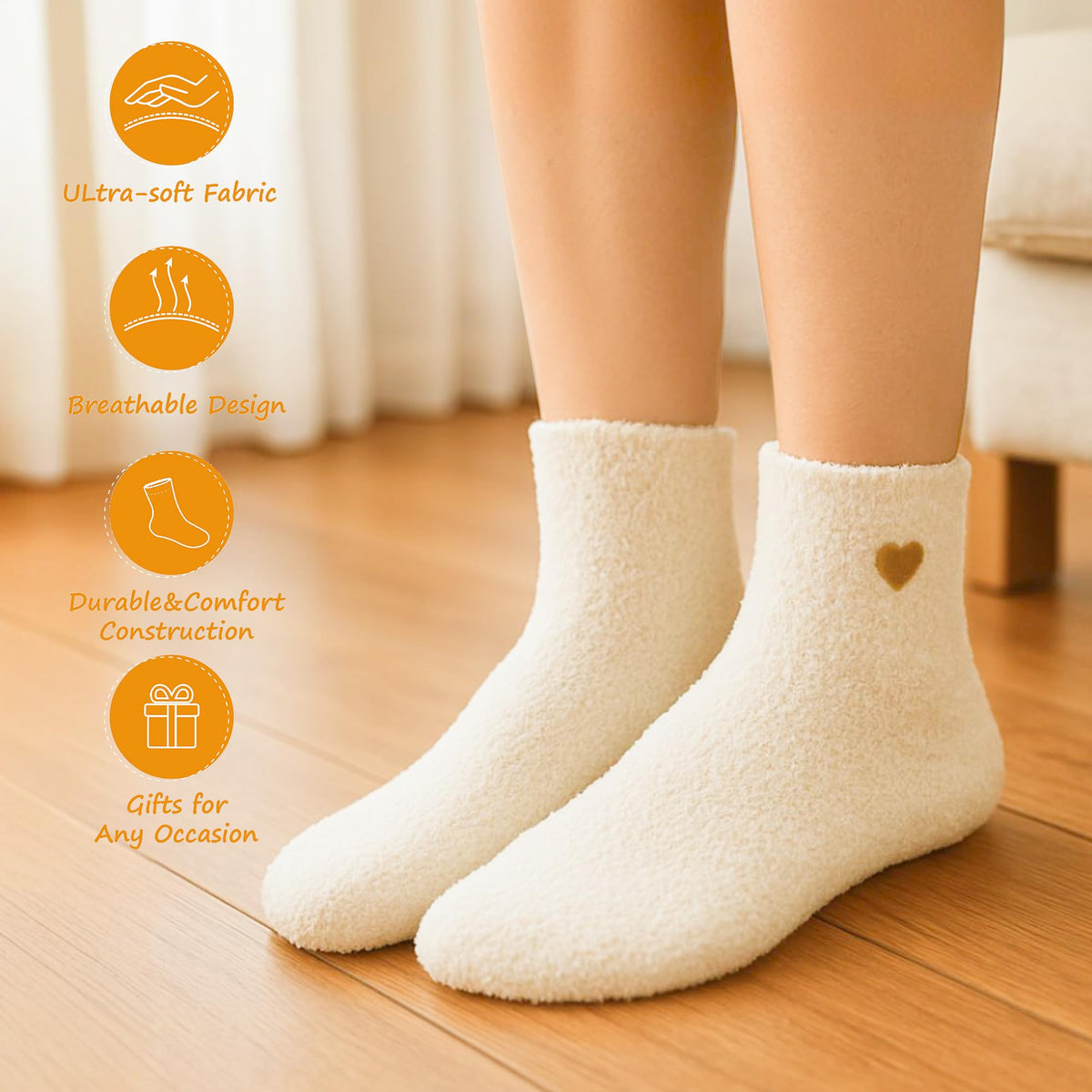MHSMHL cozy socks for comfort during home or church activities