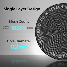 MHW-3BOMBER puck screen coated in titanium for durability and corrosion resistance