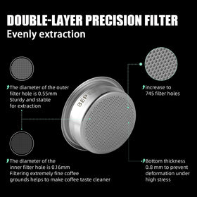 MHW-3BOMBER 745 laser-drilled perforations ensure even extraction and sweetness.