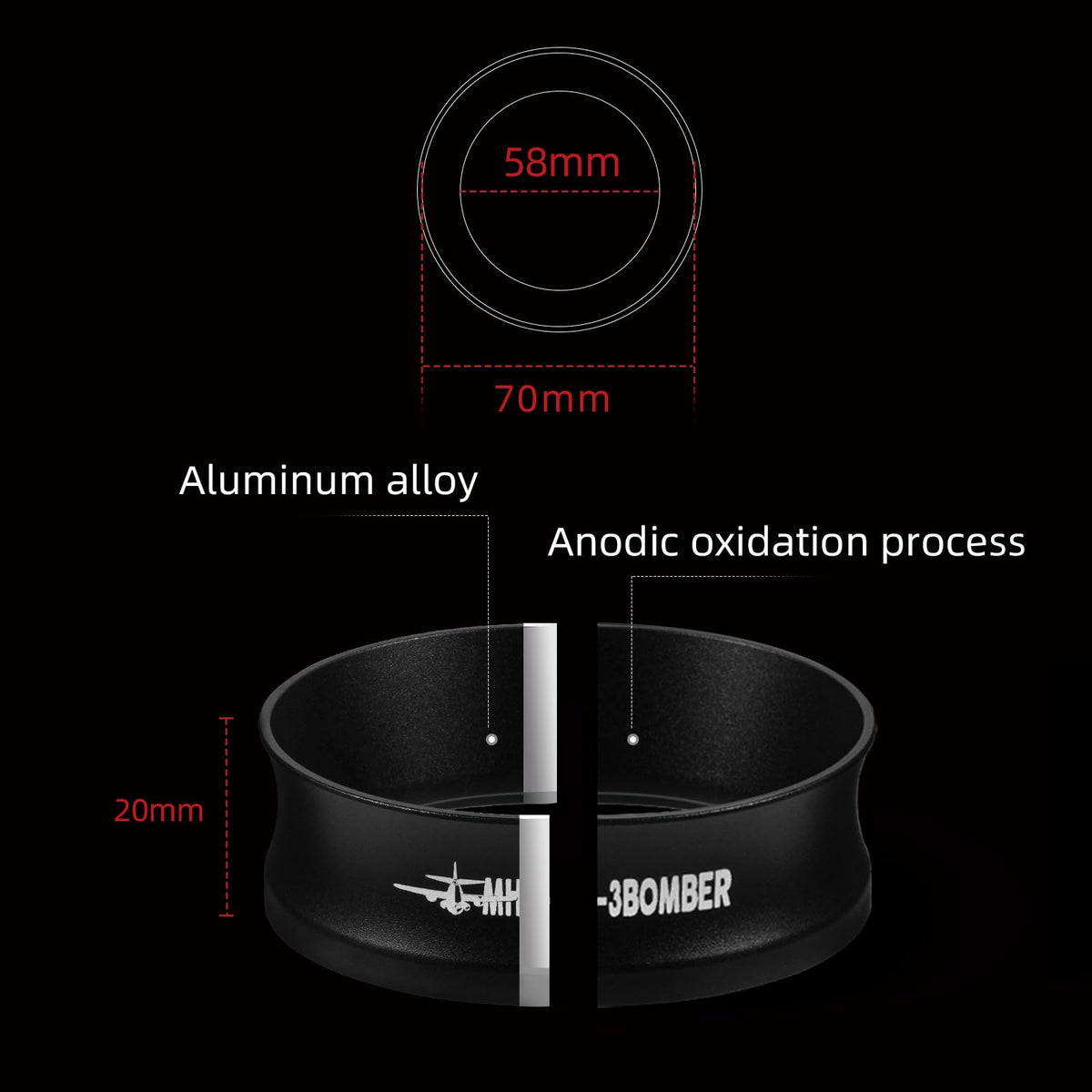 MHW-3BOMBER dosing ring helps baristas speed up prep.