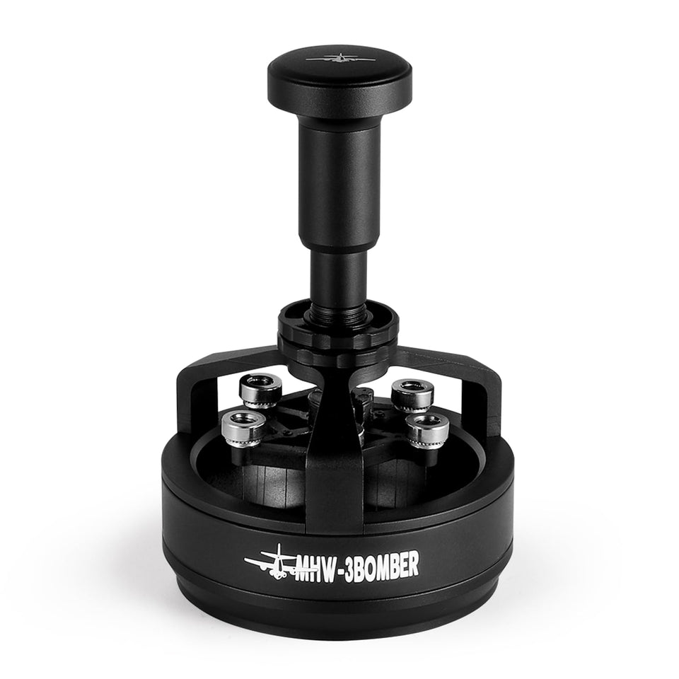 MHW-3BOMBER WDT Tool 58mm, magnetic base secures the basket for consistent distribution