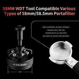 MHW-3BOMBER WDT Tool screw-rod action speeds even distribution