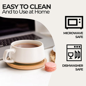 MIAMIO espresso latte mug, microwave-safe for quick reheats and comforting rituals.