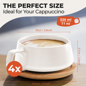 MIAMIO gift-ready packaging makes these white mugs a thoughtful present.