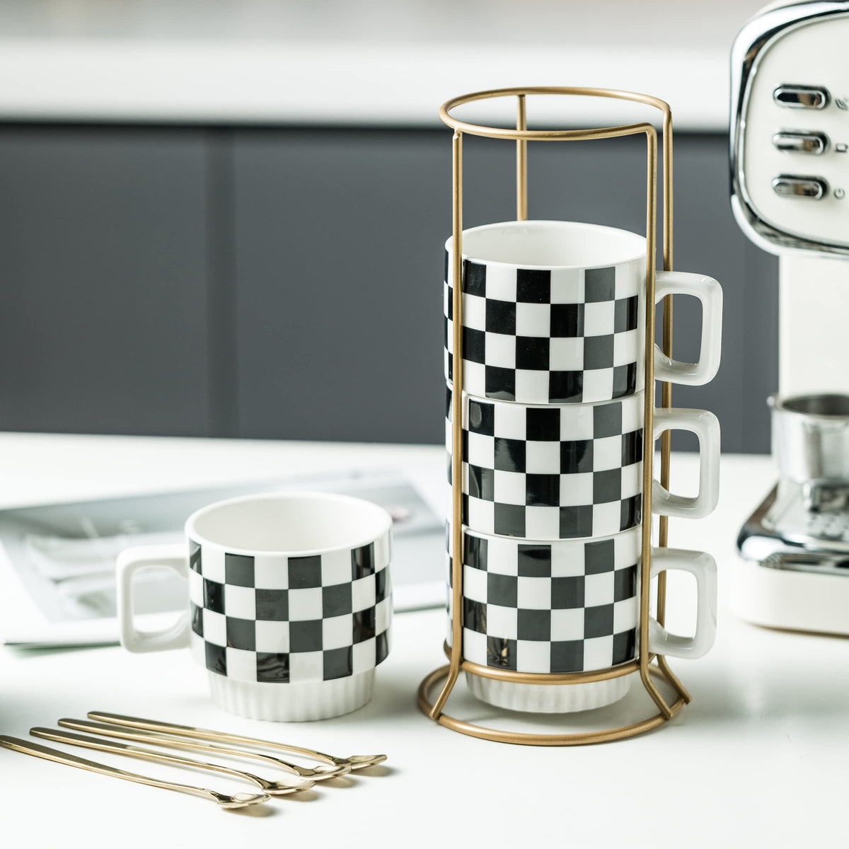 Miamolo 11oz coffee mugs suitable for espresso tea.
