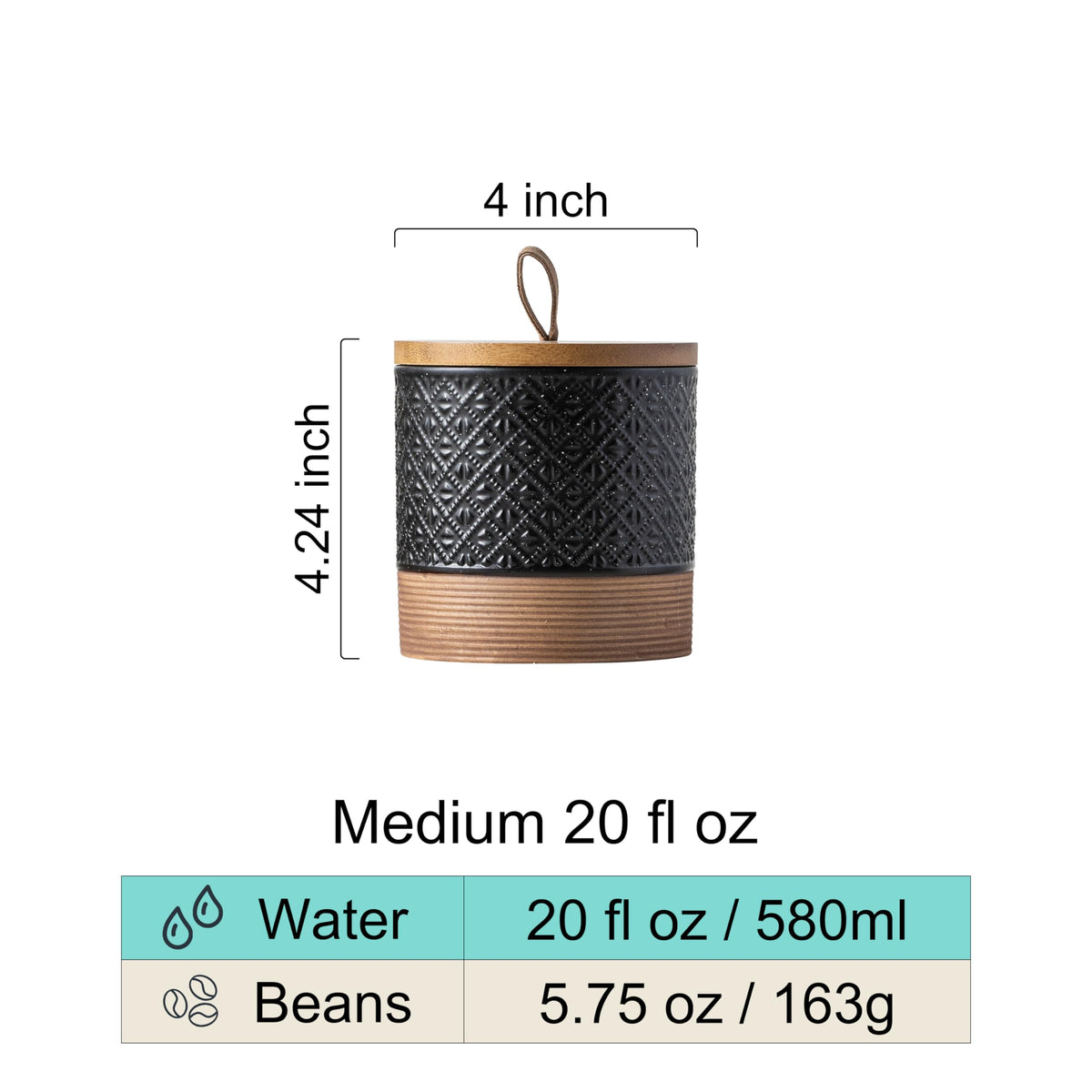 Miamolo wooden lid close-up shows airtight seal for freshness.