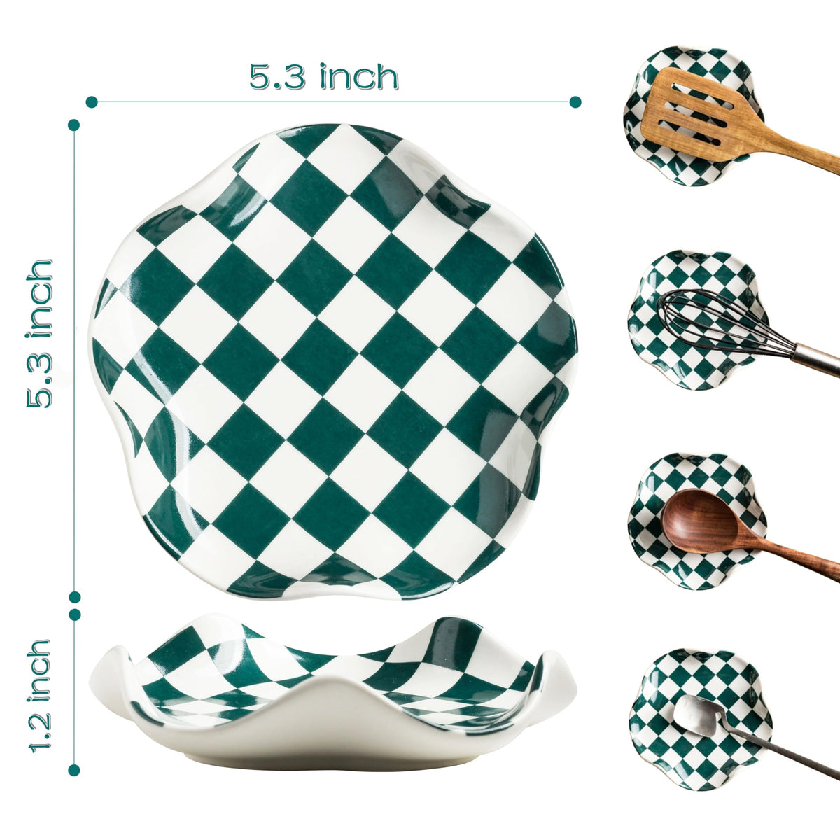 Miamolo heat-resistant ceramic utensil holder endures high stove heat