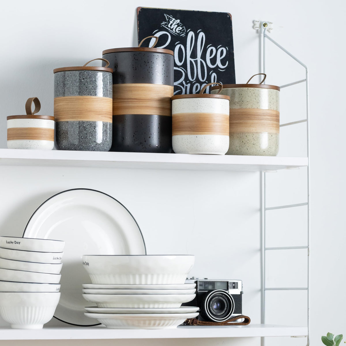 Compact stackable jars perfect for picnics and outdoor meals.