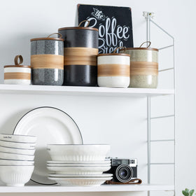 Compact stackable jars perfect for picnics and outdoor meals.