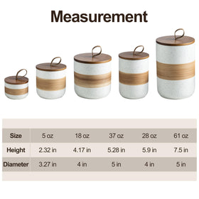 Miamolo stackable ceramic spice jars demonstrate space-saving kitchen design.