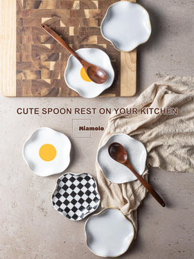 Miamolo ruffled-edge ceramic adds farmhouse charm to any kitchen.
