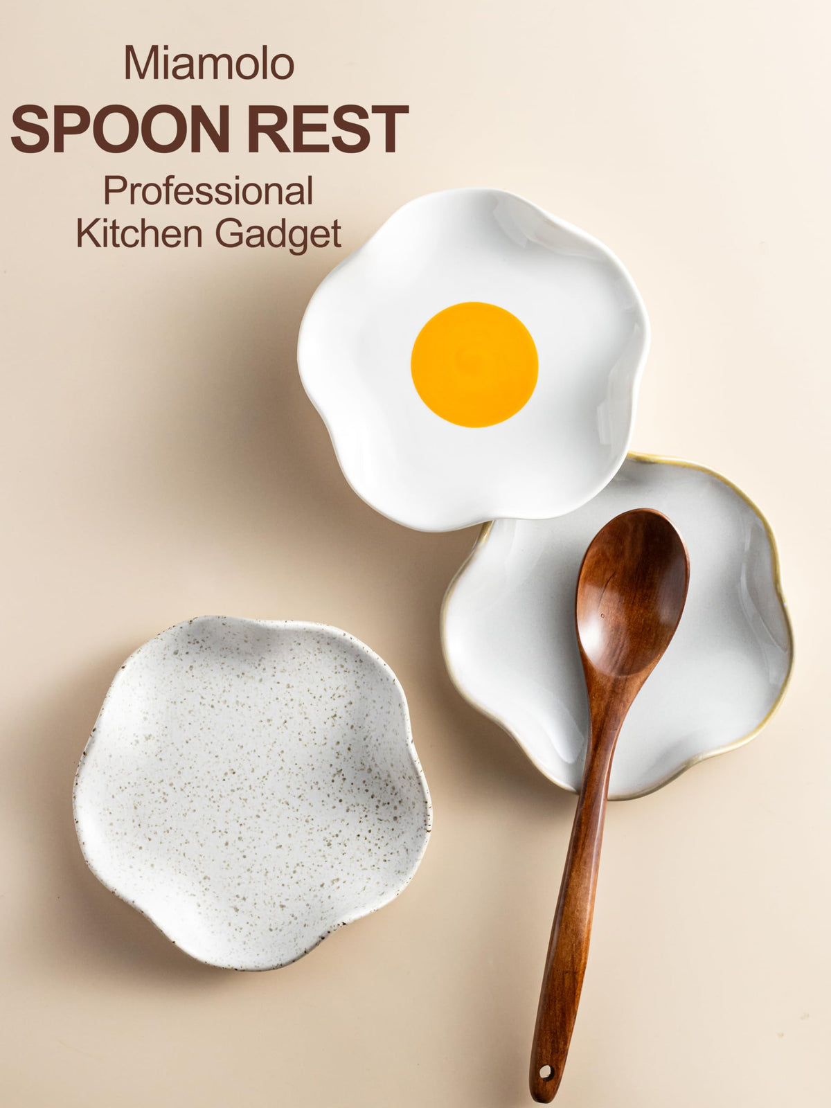 Miamolo spoon rest is dishwasher-safe for quick cleaning.