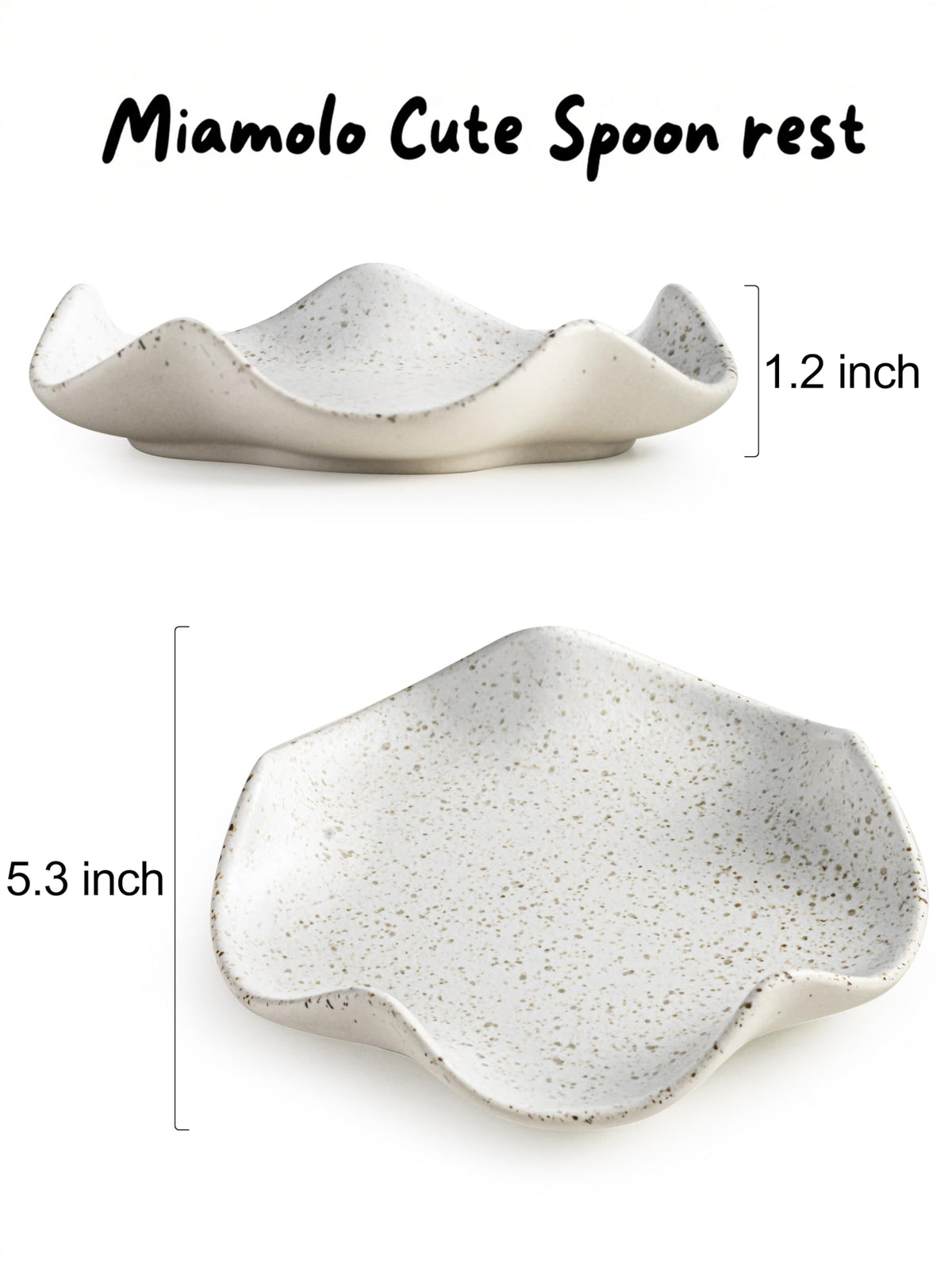 Miamolo spoon rest is dishwasher-safe and microwave-safe for convenience