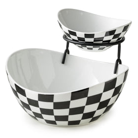 Miamolo tiered bowls with stand setup, stylish tableware for family gatherings