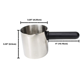 Mian universal carafe top view highlights compact dimensions for easy fitting.