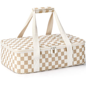 MIAOJIE insulated casserole carrier fits 9x13 dishes for easy transport