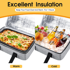 MIAOJIE insulated casserole carrier dual carry handles for easy transport