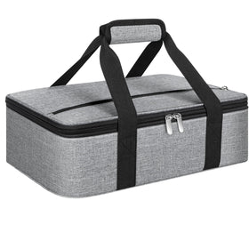 MIAOJIE insulated casserole carrier exterior showing 16x10x4 inches