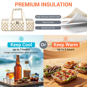 MIAOJIE carrier interior with foil and foam maintains temperature on the go