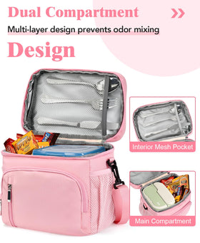 MIAOJIE insulated lunch bag showing fully sealed EVA lining to prevent leaks