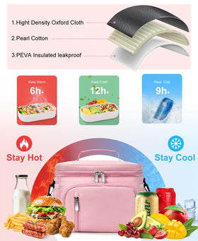 MIAOJIE lunch bag close-up on rugged stitching highlighting durability