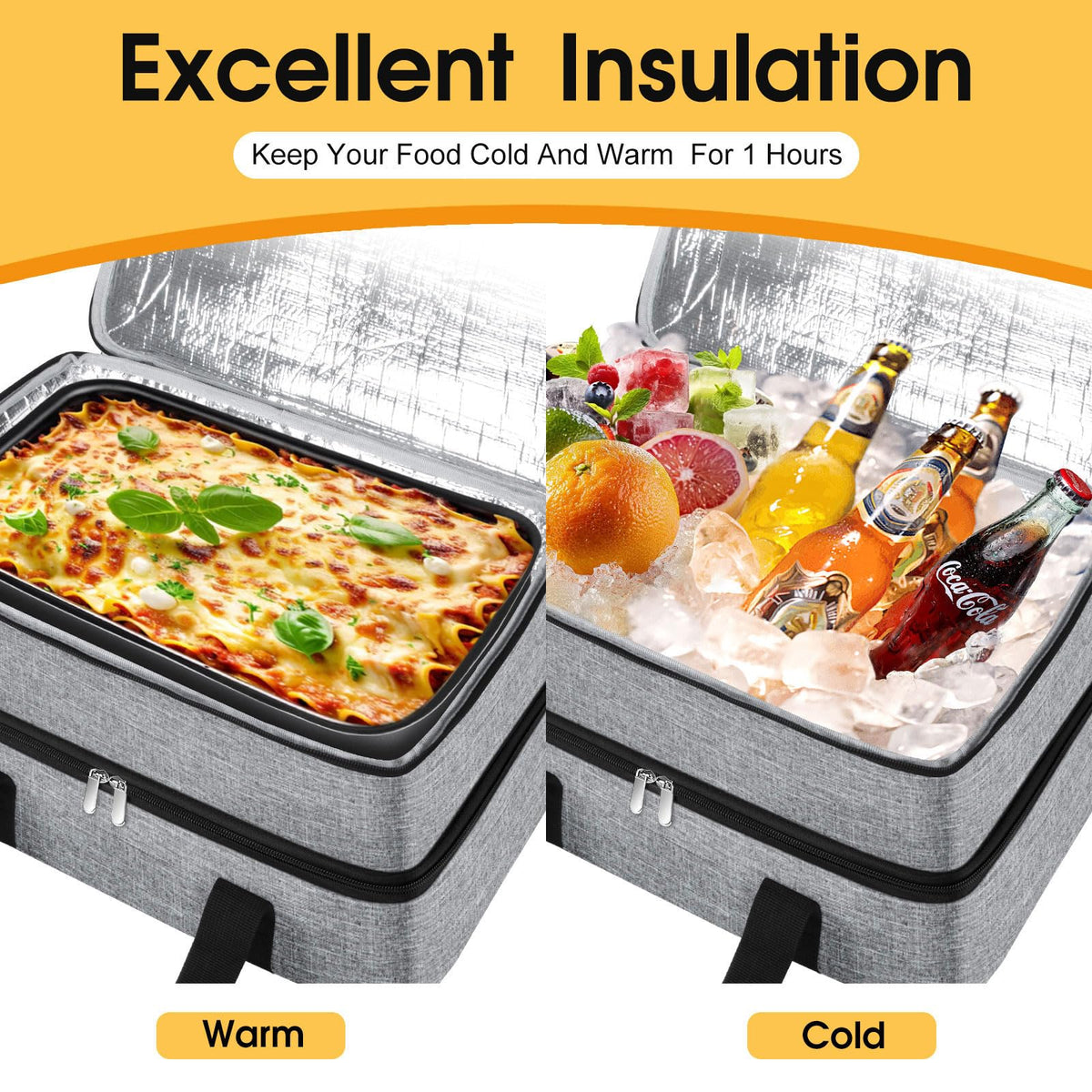 MIAOJIE exterior pocket stores utensils for easy dining on the go.