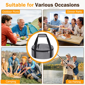 MIAOJIE padded dual handles provide comfortable carrying during transport.