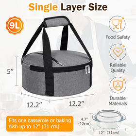 MIAOJIE pie carrier lid zipper for easy access and spill prevention.