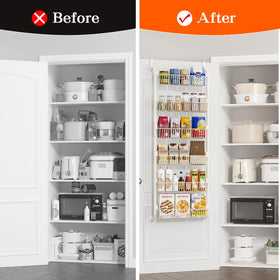 MIAOLI bathroom door shelves organize toiletries efficiently.