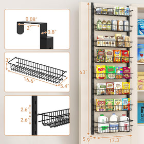 MIAOLI cabinet door shelves maximize kitchen storage without taking cabinet space