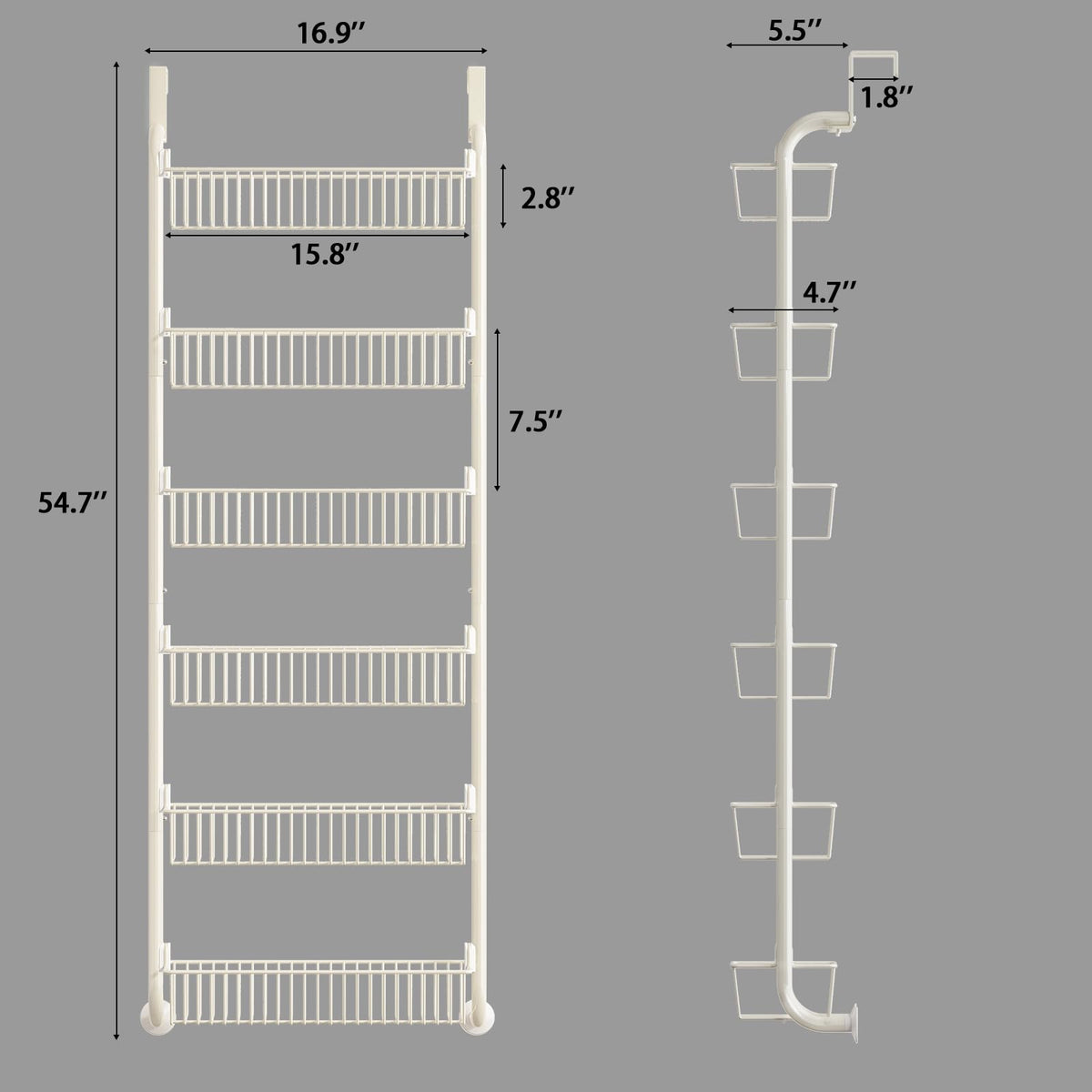 MIAOLI door-mounted organizer shown for convenient kitchen storage.