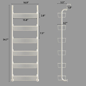 MIAOLI door-mounted organizer shown for convenient kitchen storage.