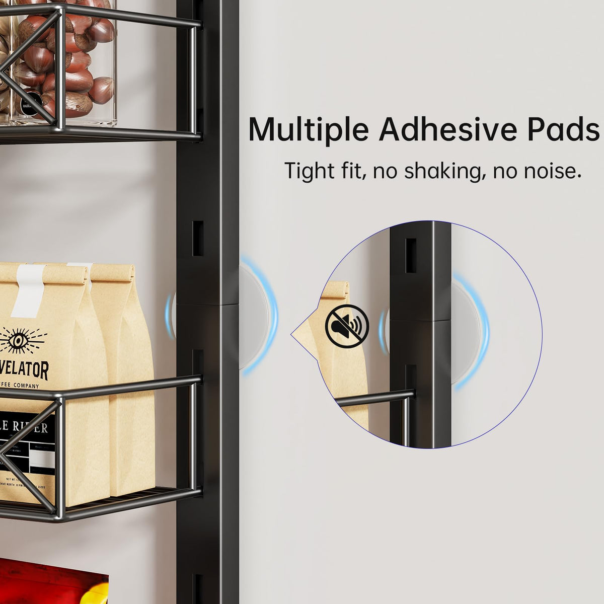 MIAOLI door organizer for multi-purpose storage in kitchen and bathroom