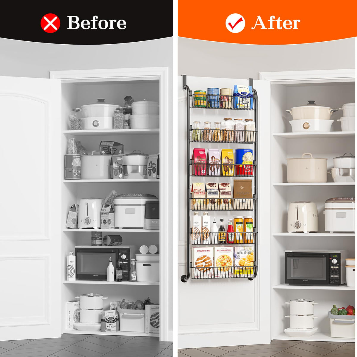 MIAOLI heavy-duty suction cups keep the unit secure on doors.