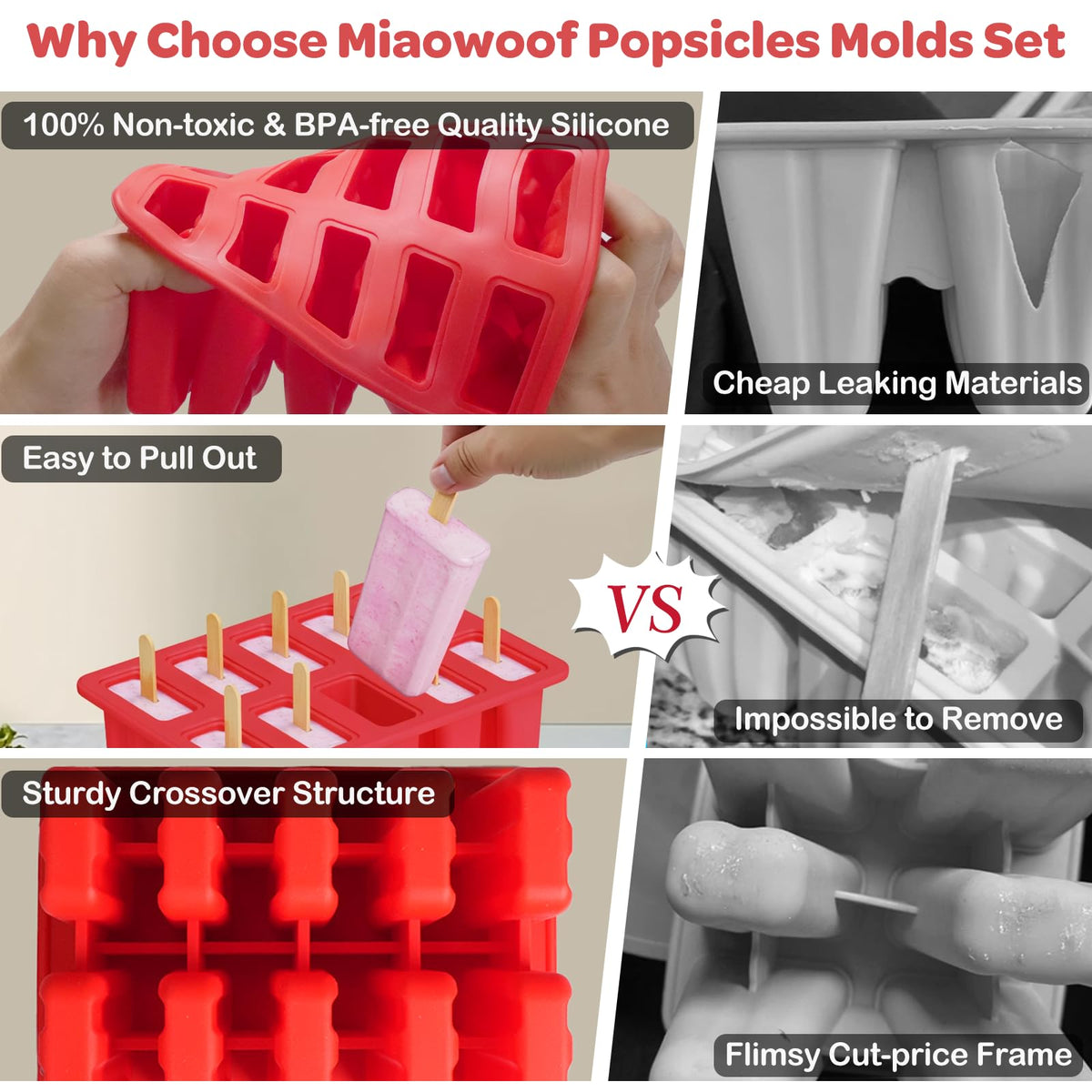 Miaowoof 50 bags for neat, portable frozen treats.