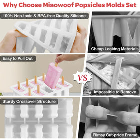 Miaowoof popsicle bags for portioned freezing and storage.