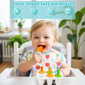 Miaowoof colorful reusable sticks with drip tray for mess-free snacks.